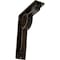 Ekena Millwork Maria Wrought Iron Bracket, (Triple center brace), Antiqued Brass 2"W x 5 1/2"D x 8"H BKTM02X05X08TMAABS - alternate 1